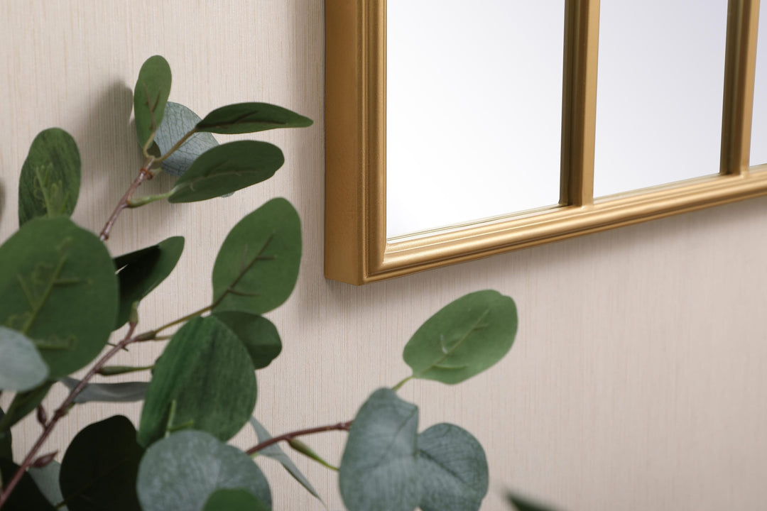 Metal Windowpane Mirror II by Elegant - view 26