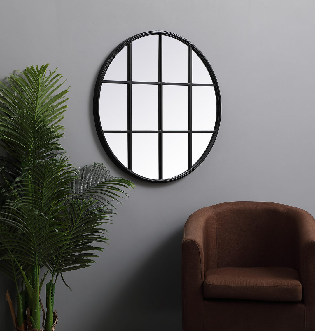 Metal Windowpane Mirror by Elegant - view 16
