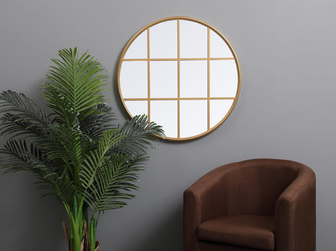 Metal Windowpane Mirror by Elegant - view 23