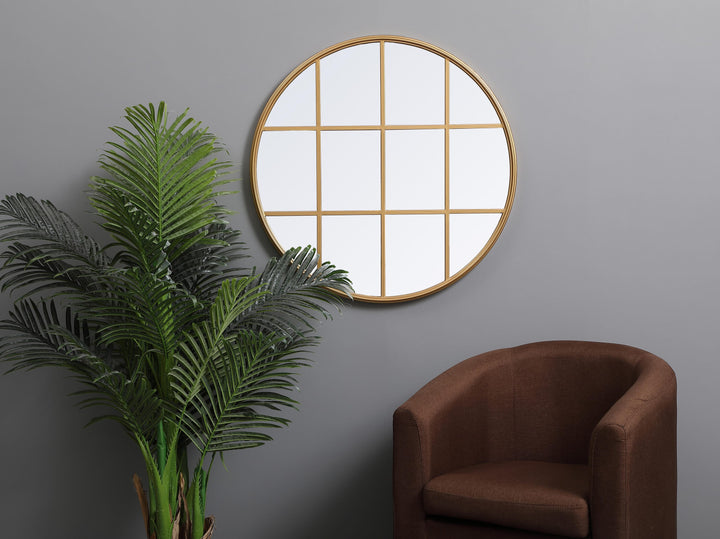 Metal Windowpane Mirror by Elegant - view 23
