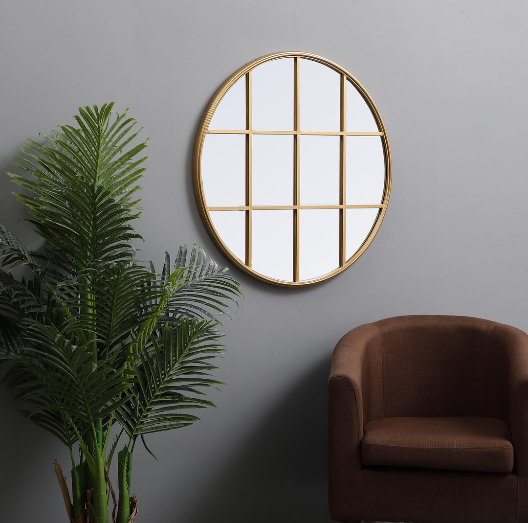 Metal Windowpane Mirror by Elegant - view 24