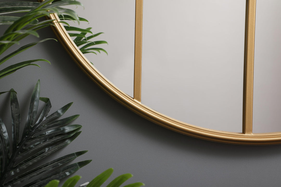 Metal Windowpane Mirror by Elegant - view 25