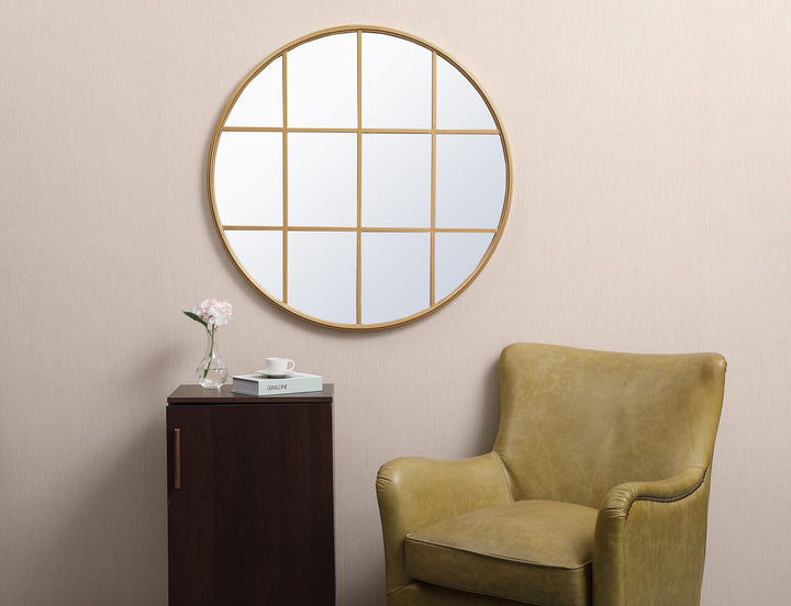 Metal Windowpane Mirror by Elegant - view 37
