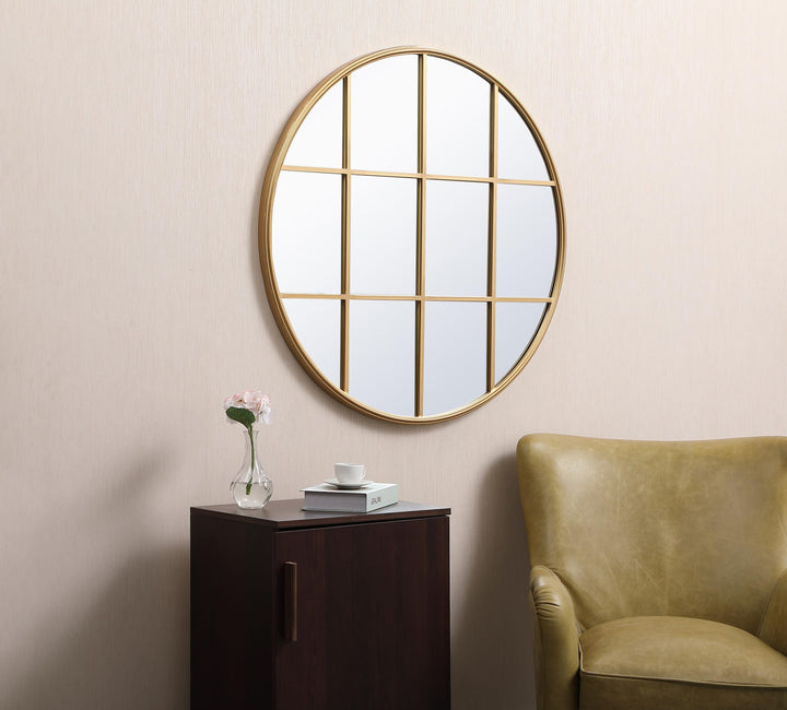 Metal Windowpane Mirror by Elegant - view 38