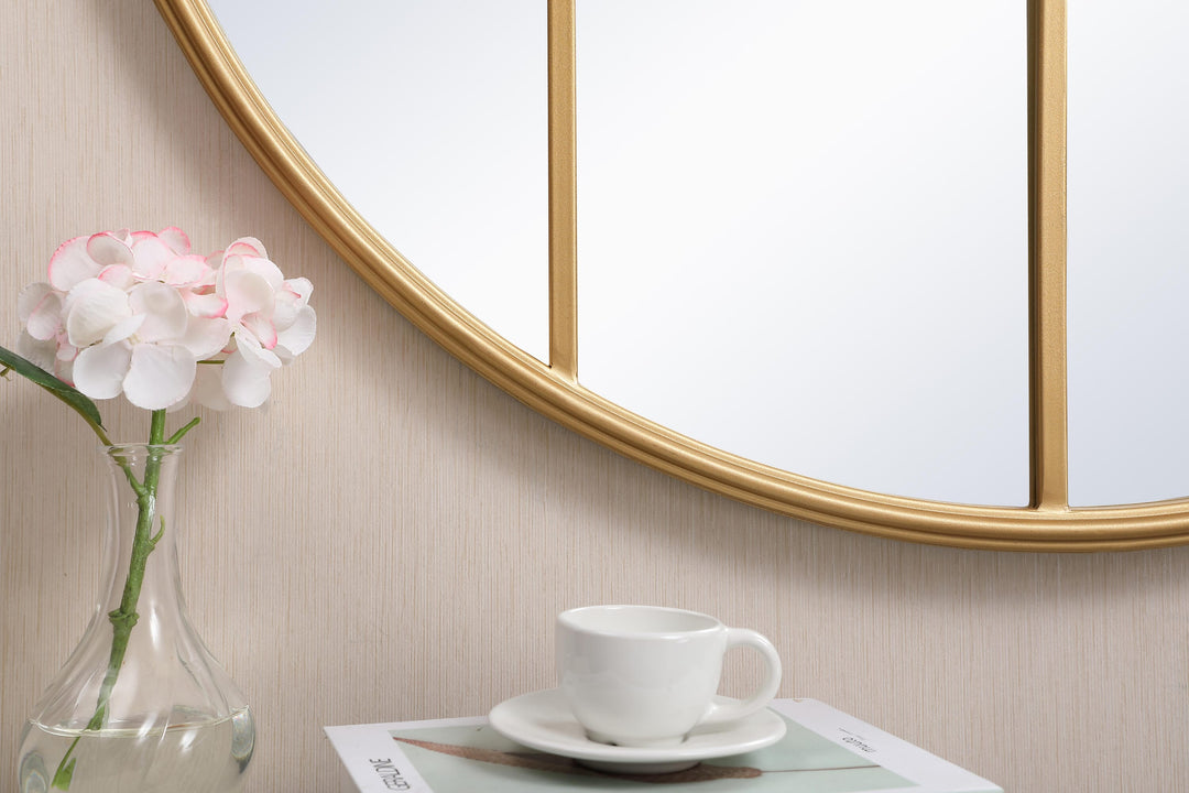 Metal Windowpane Mirror by Elegant - view 39