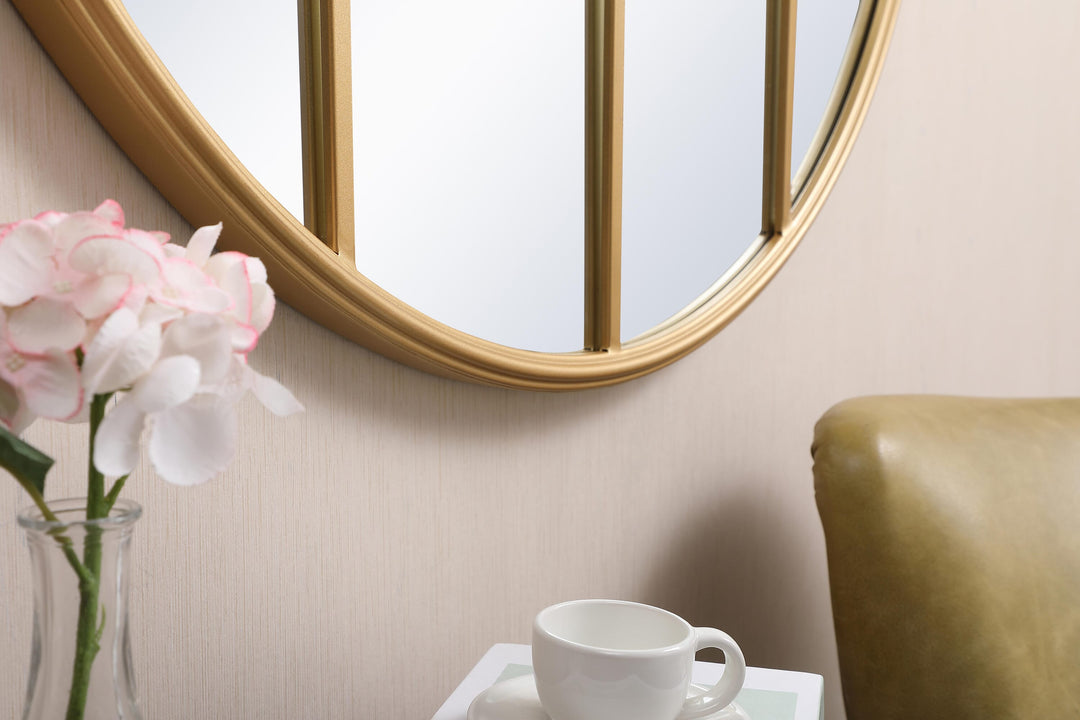 Metal Windowpane Mirror by Elegant - view 40