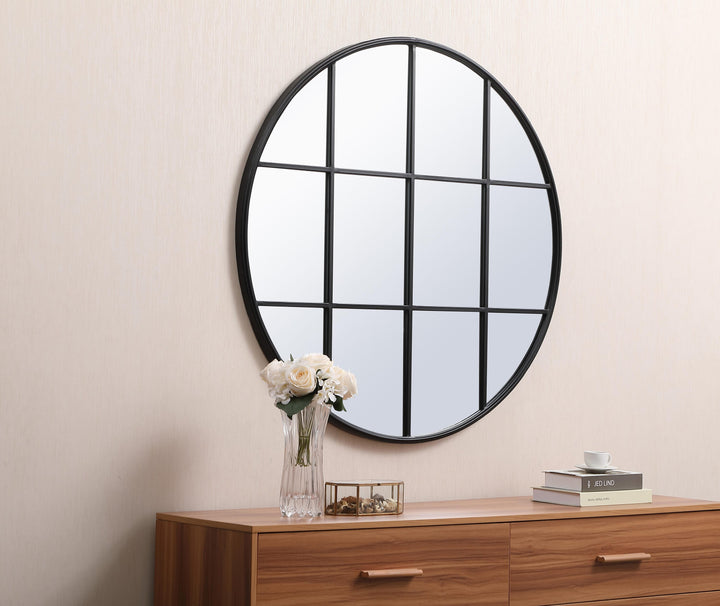 Metal Windowpane Mirror by Elegant - view 45