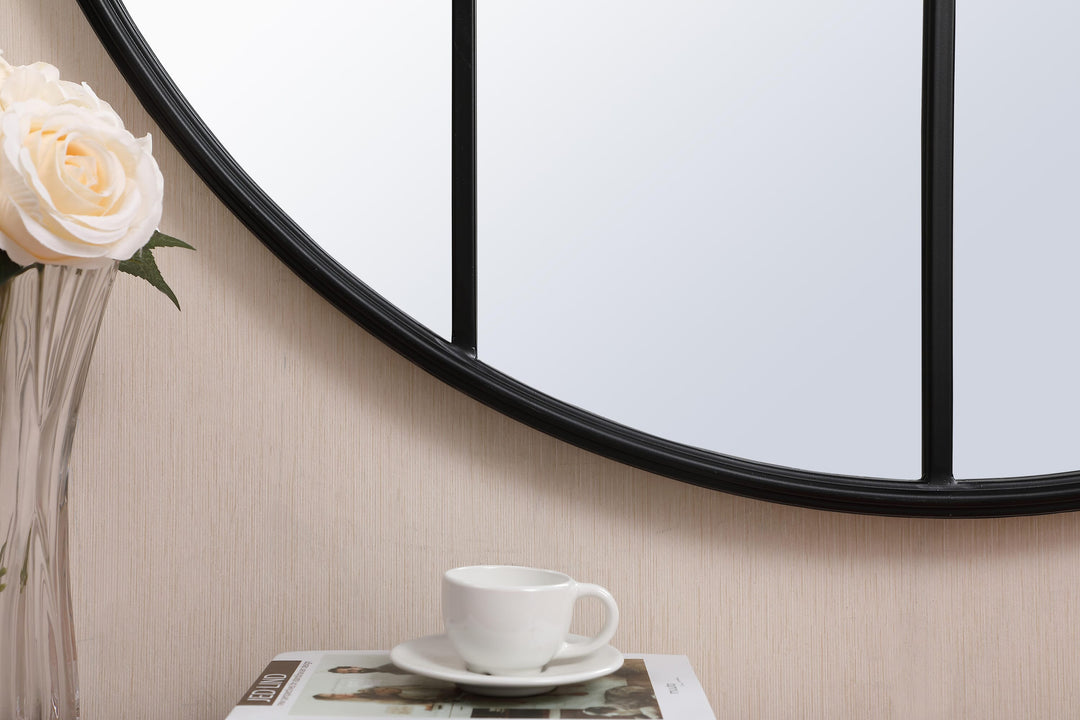 Metal Windowpane Mirror by Elegant - view 46