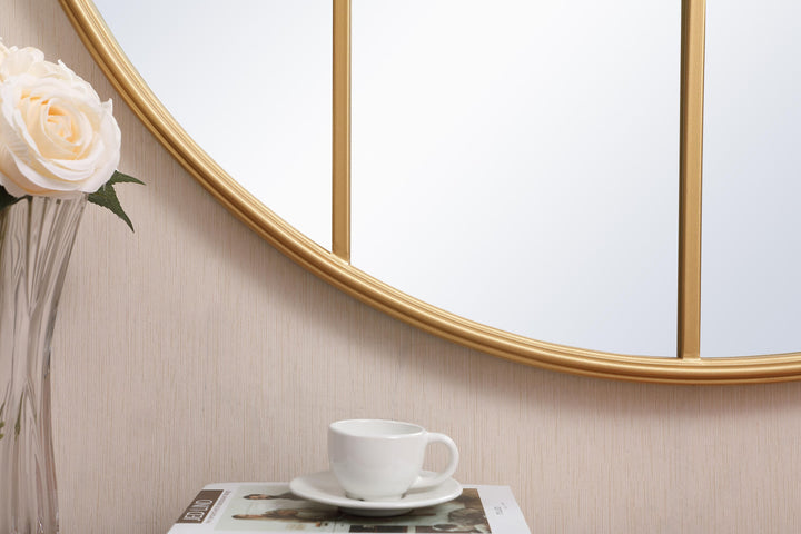 Metal Windowpane Mirror by Elegant - view 53