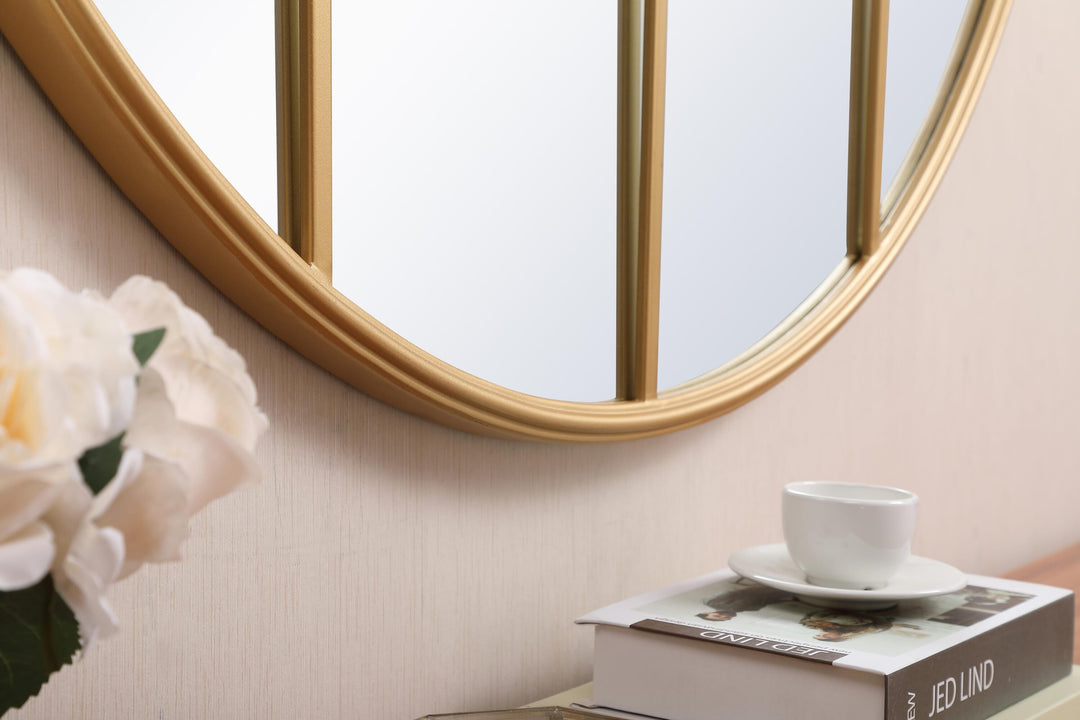 Metal Windowpane Mirror by Elegant - view 54
