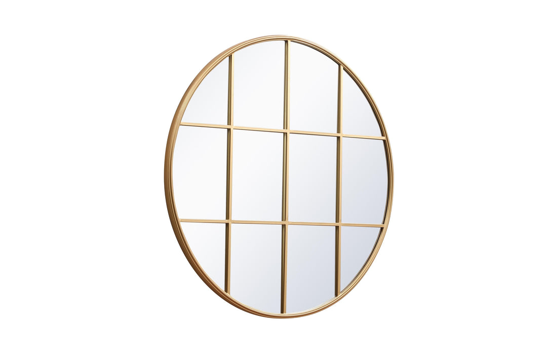 Metal Windowpane Mirror by Elegant - view 55