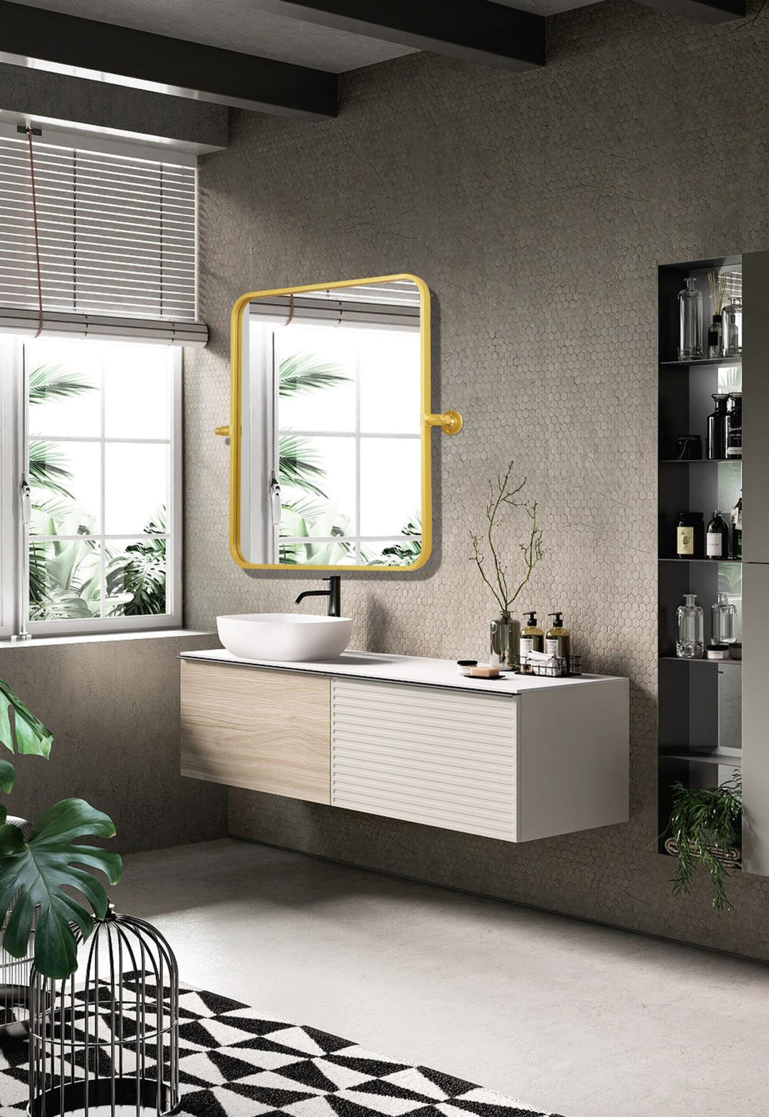 Soft Corner Pivot Mirror by Elegant - view 12