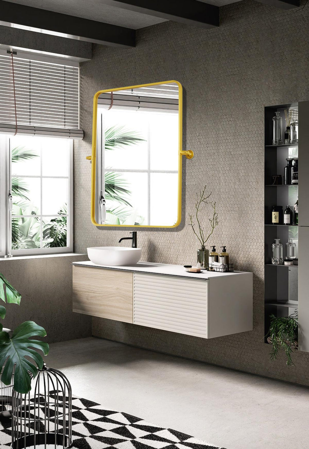 Soft Corner Pivot Mirror by Elegant - view 30