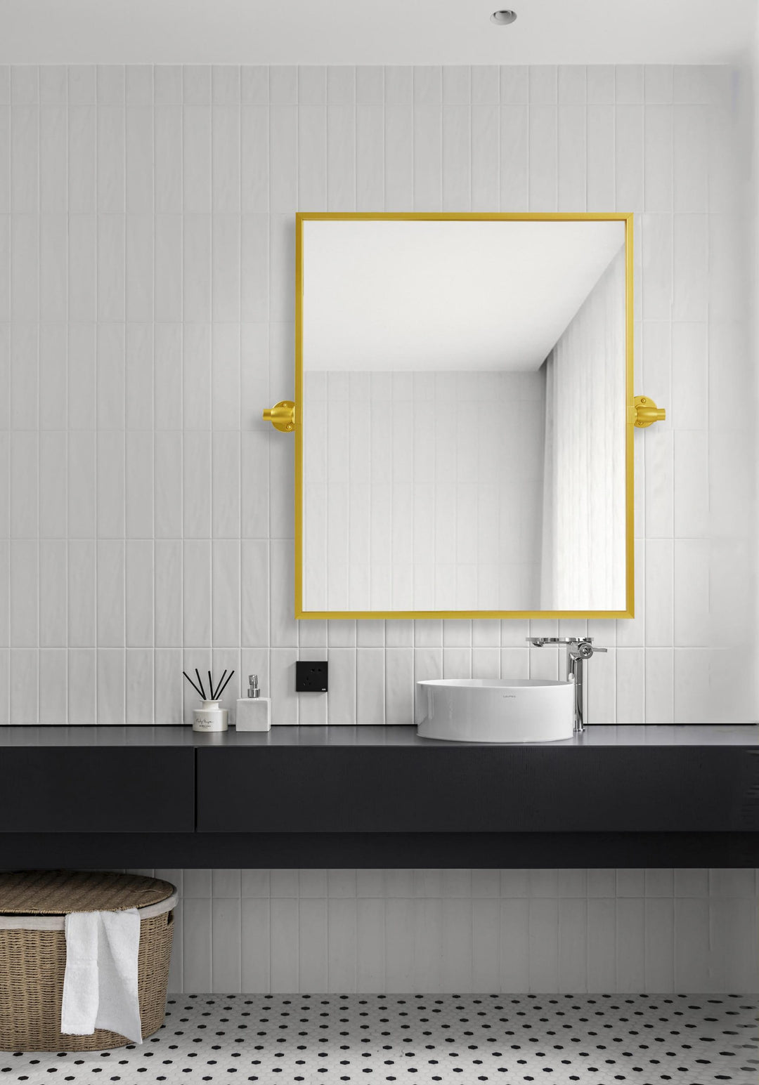 Rectangle Pivot Mirror by Elegant - view 12