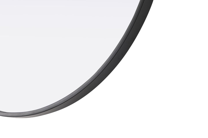Metal Frame Round Mirror by Elegant - view 8