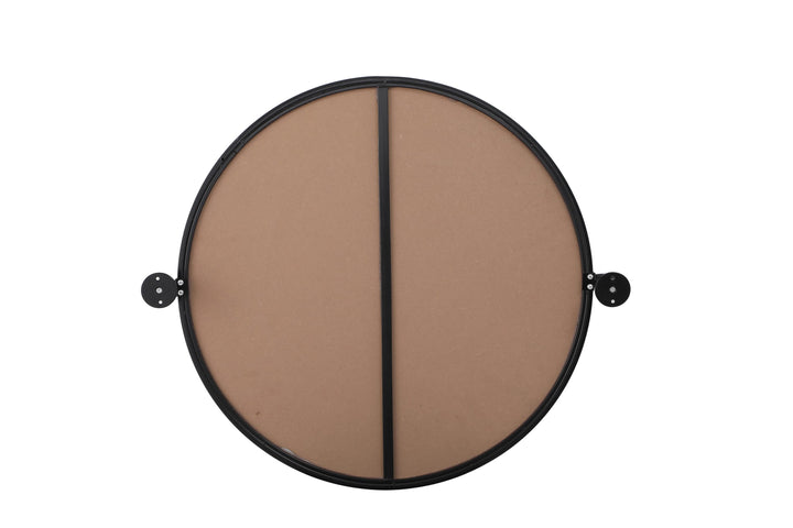 Metal Frame Round Mirror by Elegant - view 9