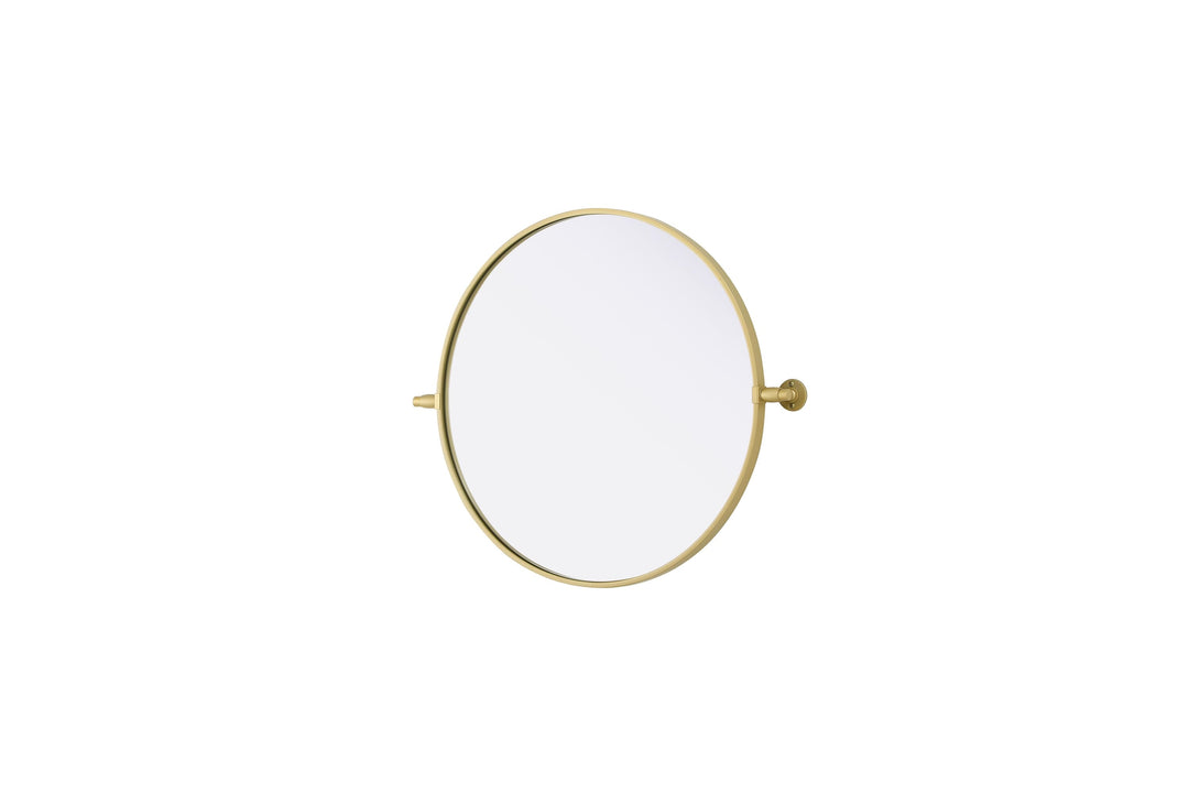 Metal Frame Round Mirror by Elegant - view 13