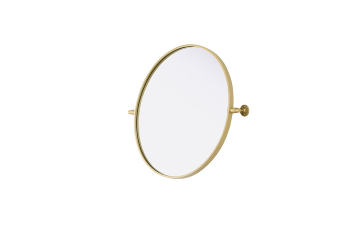 Metal Frame Round Mirror by Elegant - view 15