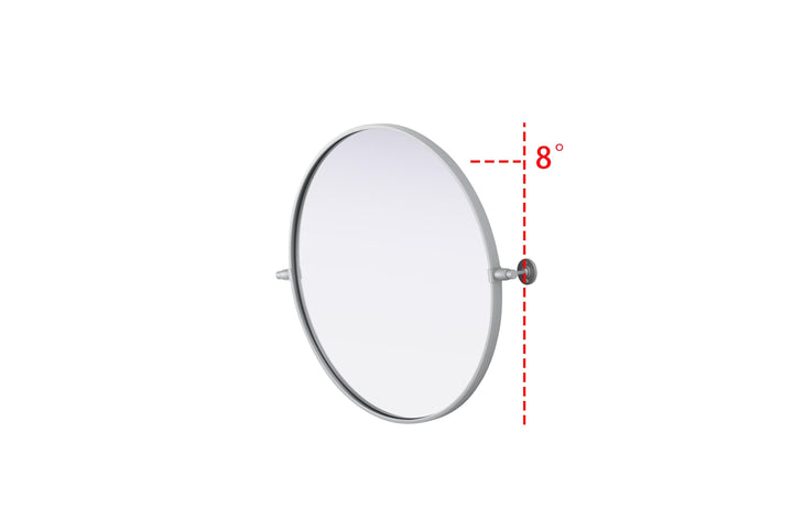 Metal Frame Round Mirror by Elegant - view 23