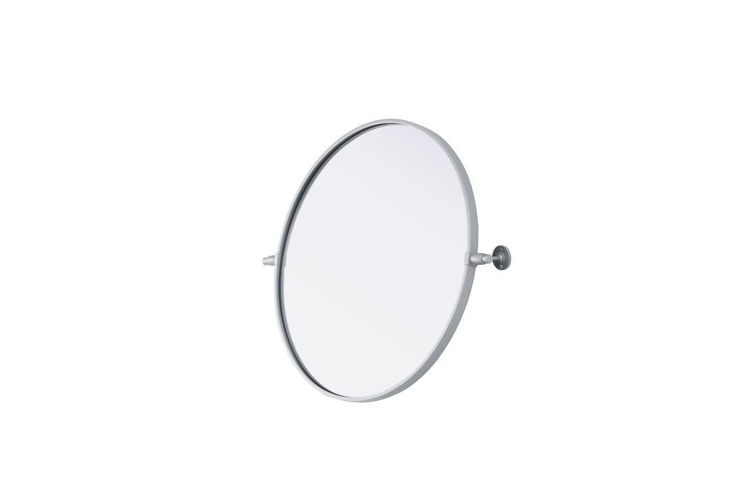 Metal Frame Round Mirror by Elegant - view 24