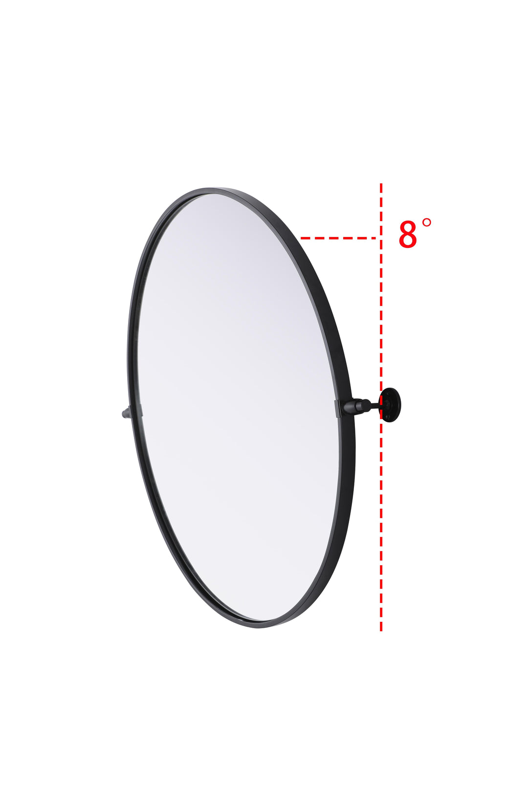 Metal Frame Round Mirror by Elegant - view 32