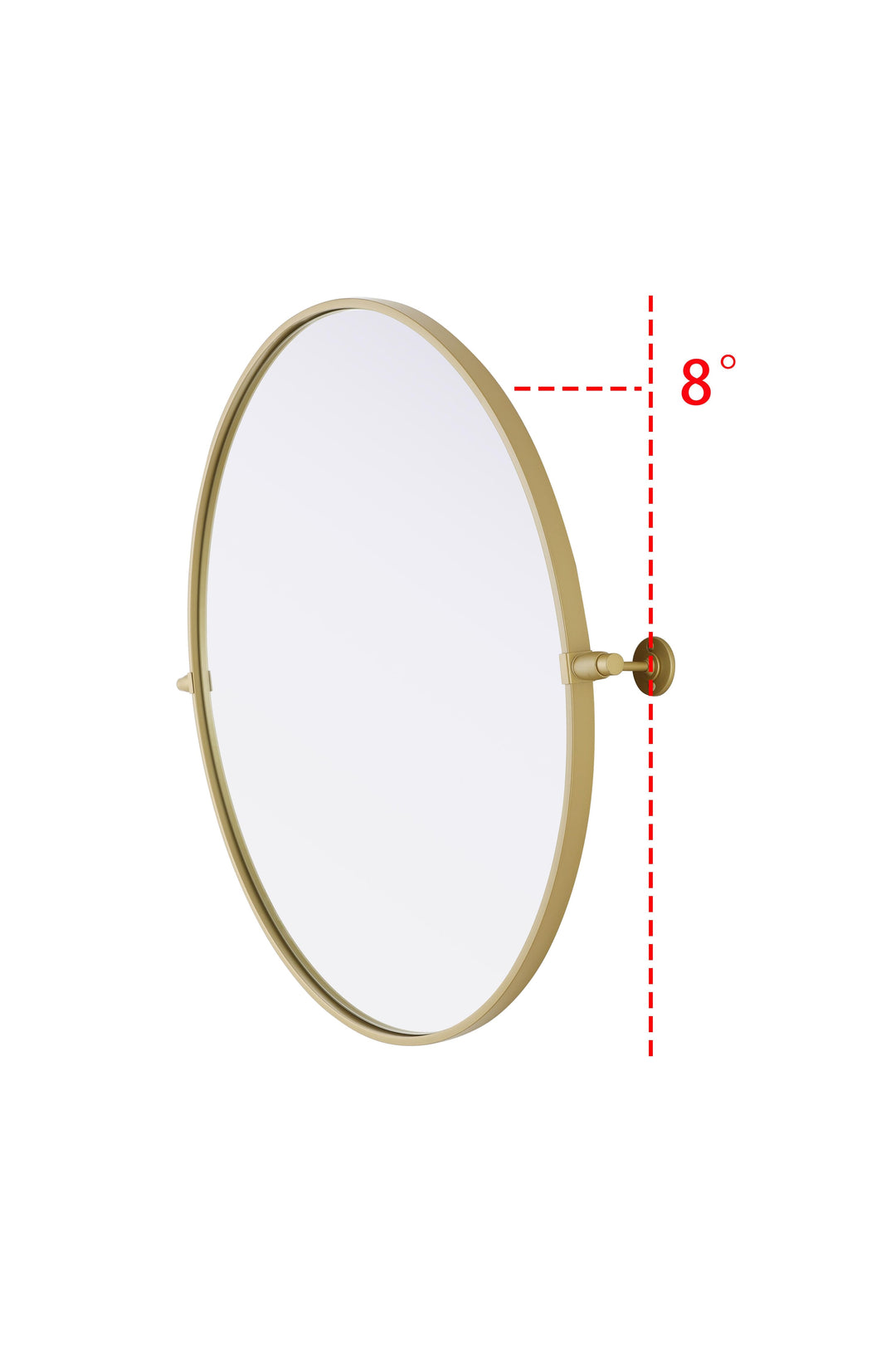 Metal Frame Round Mirror by Elegant - view 41
