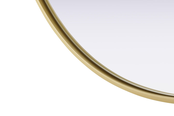 Metal Frame Round Mirror by Elegant - view 44