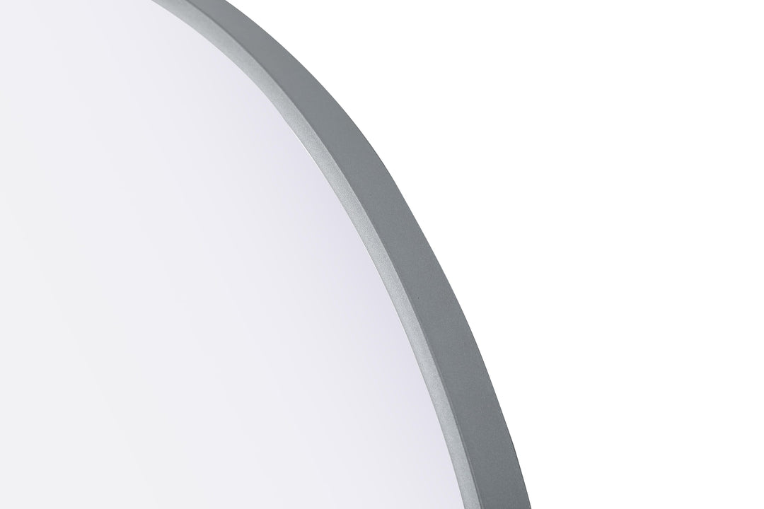 Metal Frame Round Mirror by Elegant - view 53