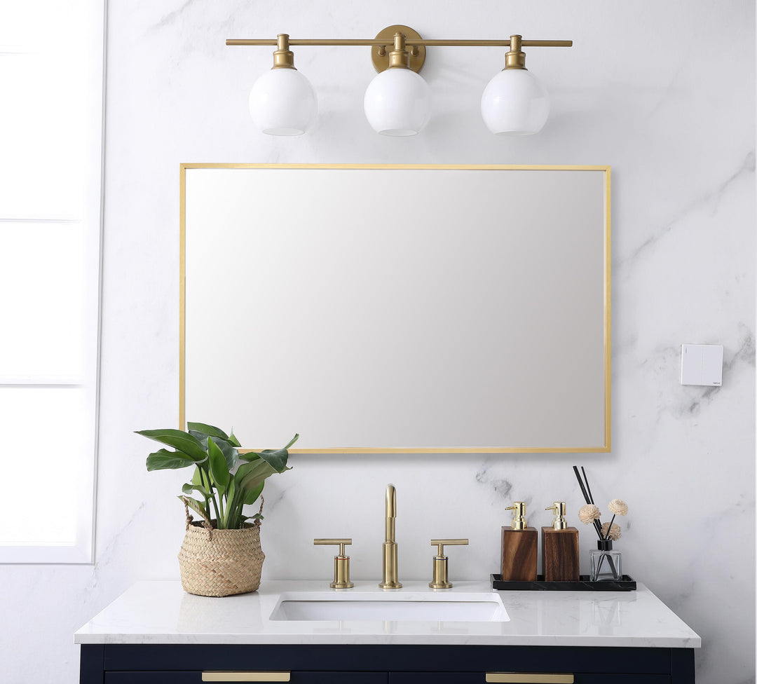 Grace Rectangle Mirror by Elegant - view 2