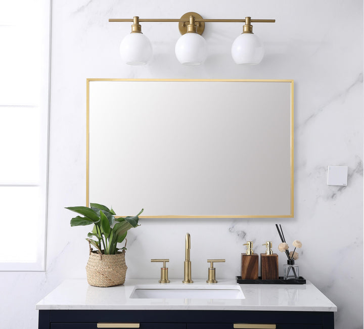 Grace Rectangle Mirror by Elegant - view 2