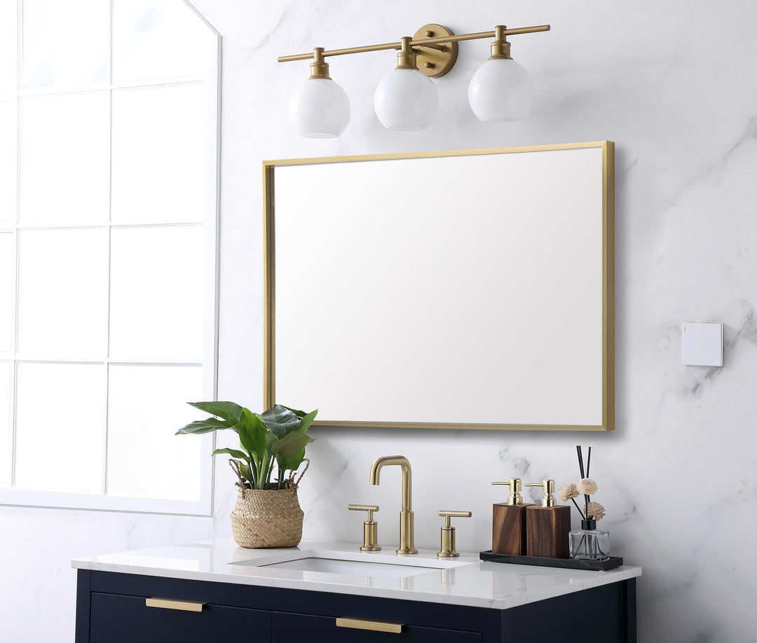 Grace Rectangle Mirror by Elegant - view 3