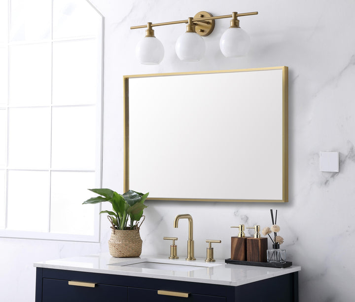 Grace Rectangle Mirror by Elegant - view 3