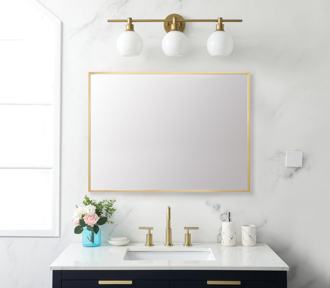 Grace Rectangle Mirror by Elegant - view 8
