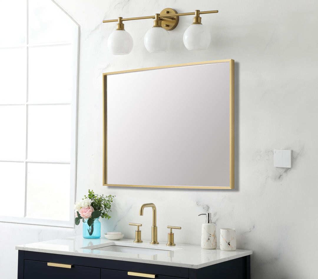 Grace Rectangle Mirror by Elegant - view 9