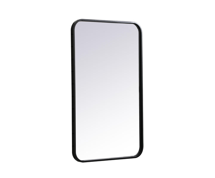Soft Corner Metal Rectangular Mirror by Elegant - view 6