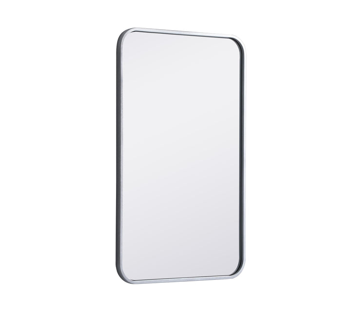 Soft Corner Metal Rectangular Mirror by Elegant - view 18