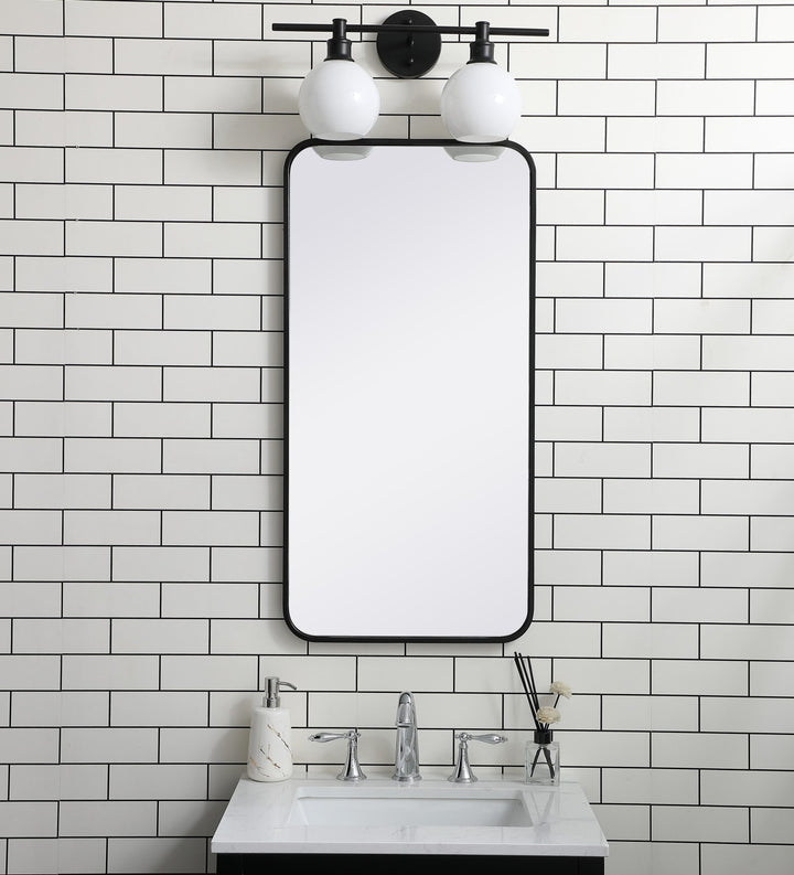Soft Corner Metal Rectangular Mirror by Elegant - view 20