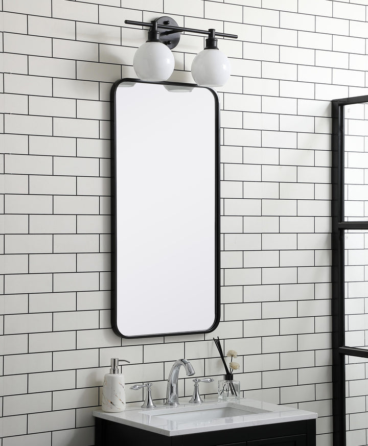Soft Corner Metal Rectangular Mirror by Elegant - view 21