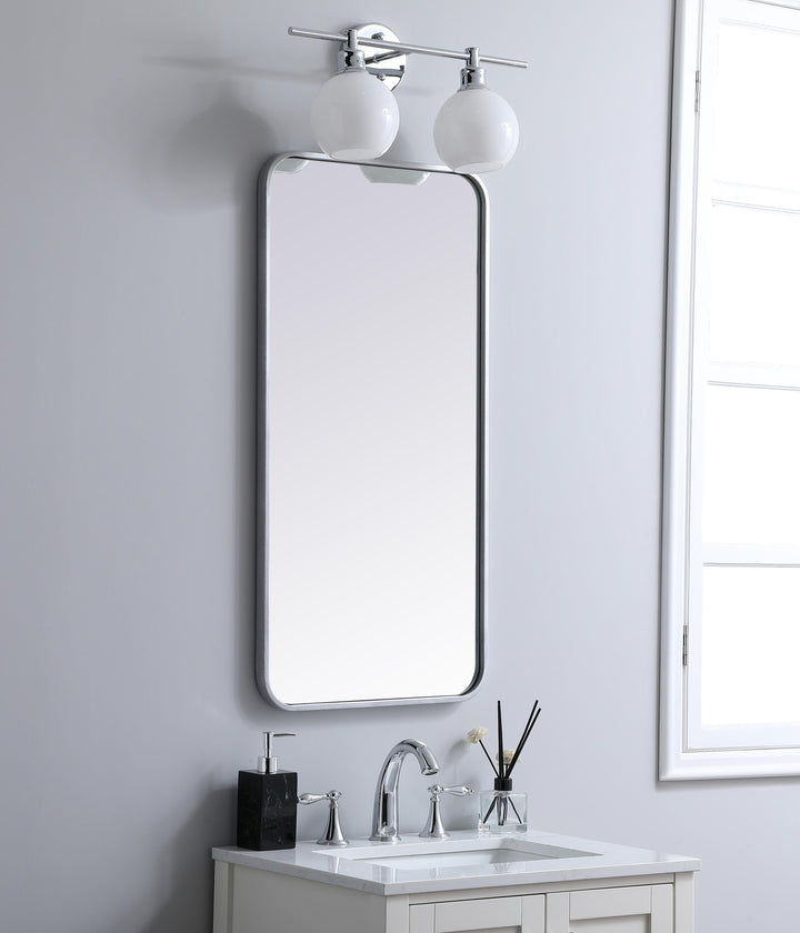 Soft Corner Metal Rectangular Mirror by Elegant - view 33