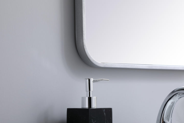 Soft Corner Metal Rectangular Mirror by Elegant - view 35