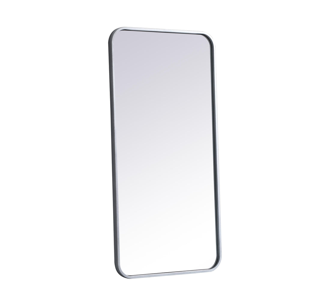 Soft Corner Metal Rectangular Mirror by Elegant - view 36