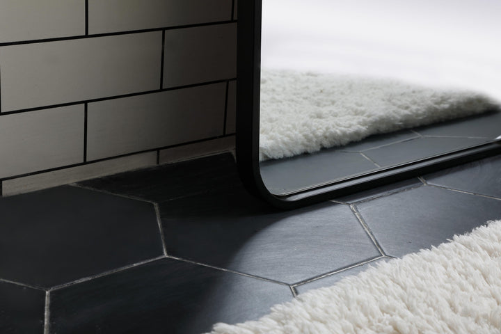 Soft Corner Metal Rectangular Mirror by Elegant - view 41