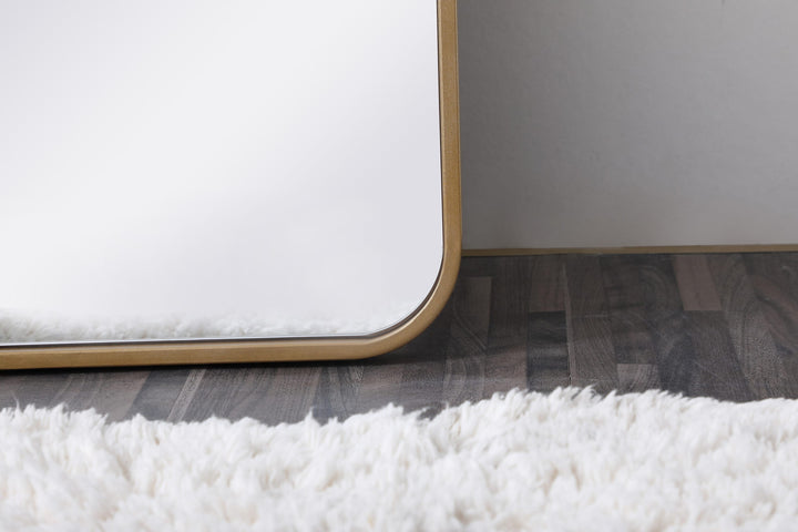 Soft Corner Metal Rectangular Mirror by Elegant - view 46
