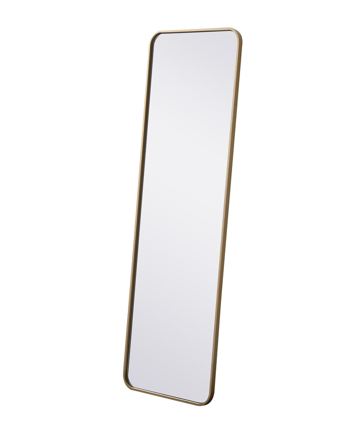 Soft Corner Metal Rectangular Mirror by Elegant - view 48