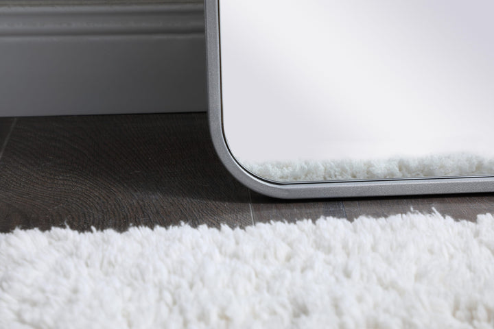 Soft Corner Metal Rectangular Mirror by Elegant - view 52