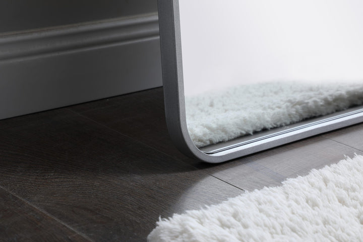 Soft Corner Metal Rectangular Mirror by Elegant - view 53