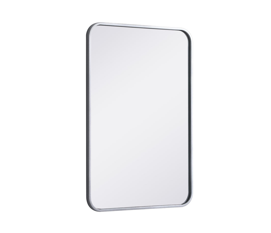 Soft Corner Metal Rectangular Mirror by Elegant - view 72