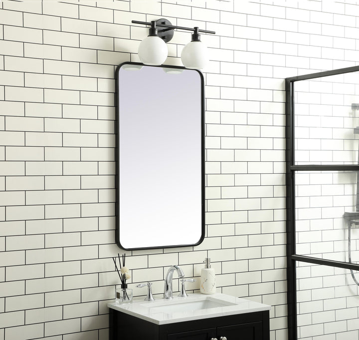 Soft Corner Metal Rectangular Mirror by Elegant - view 75