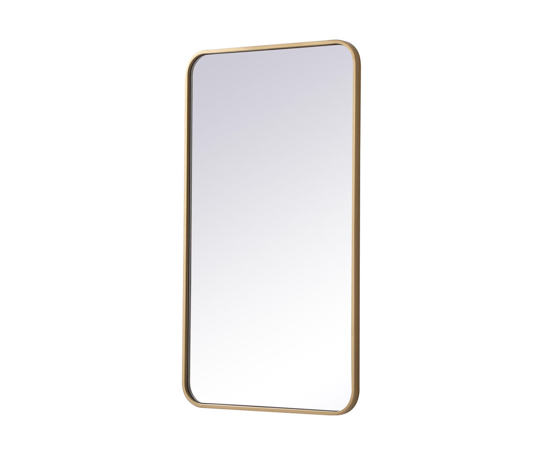 Soft Corner Metal Rectangular Mirror by Elegant - view 84