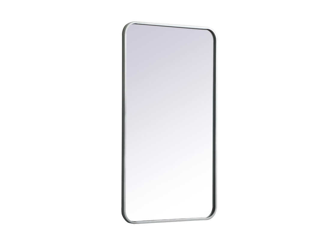 Soft Corner Metal Rectangular Mirror by Elegant - view 90